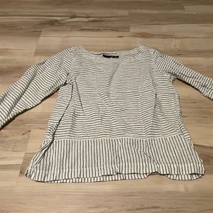 tahari quarter sleeve blouse